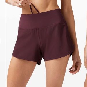 NWT Lululemon Speed Up MR Short 4”
